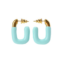 Puffy Hoops • Light Blue