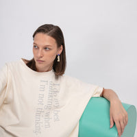 Cliff Earrings on Dots • Stone & Royal Blue