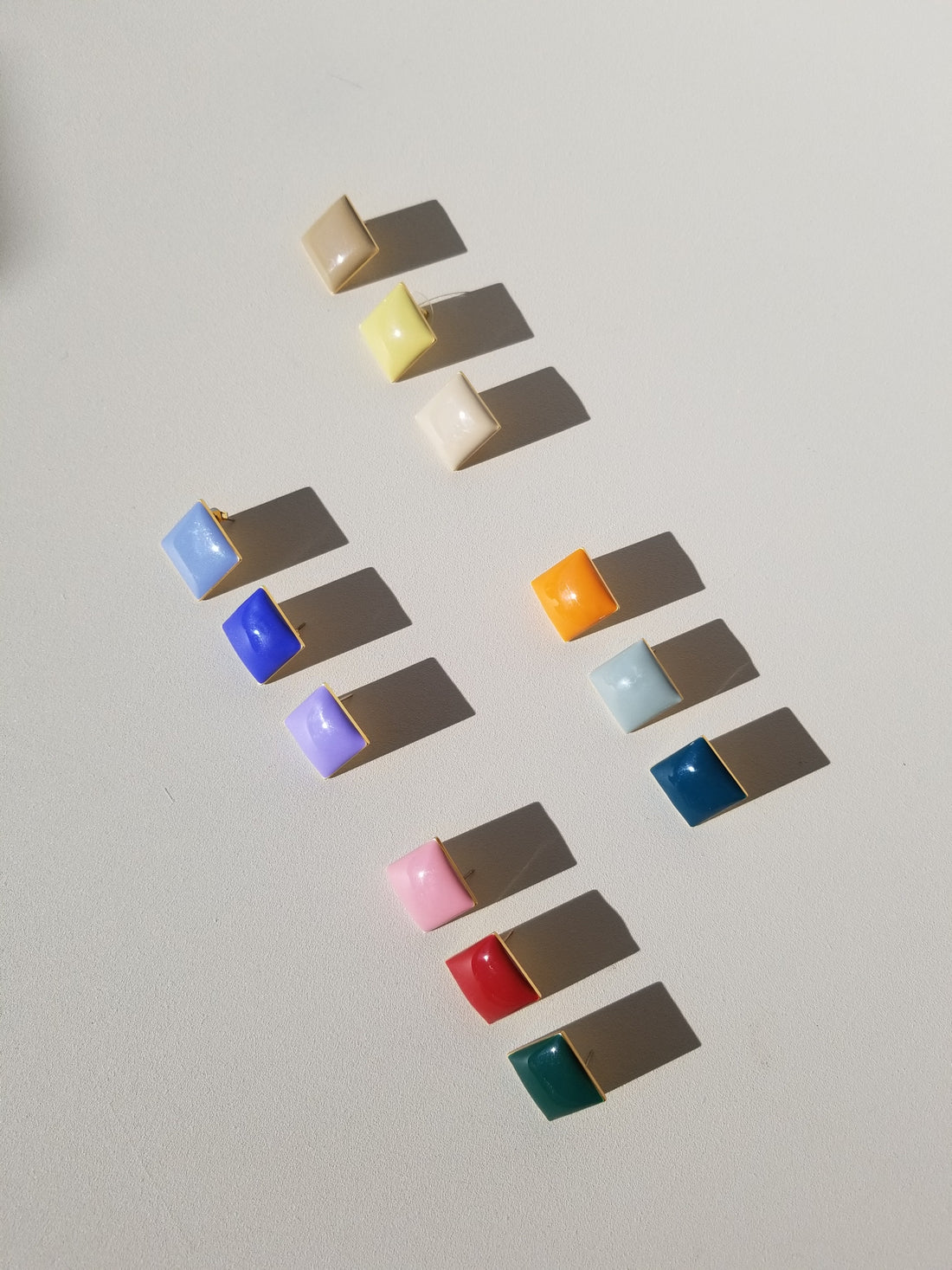 Diamond Studs • Dark Teal