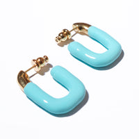 Puffy Hoops • Light Blue