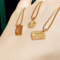 Hello Hair Comb Necklace • Gold