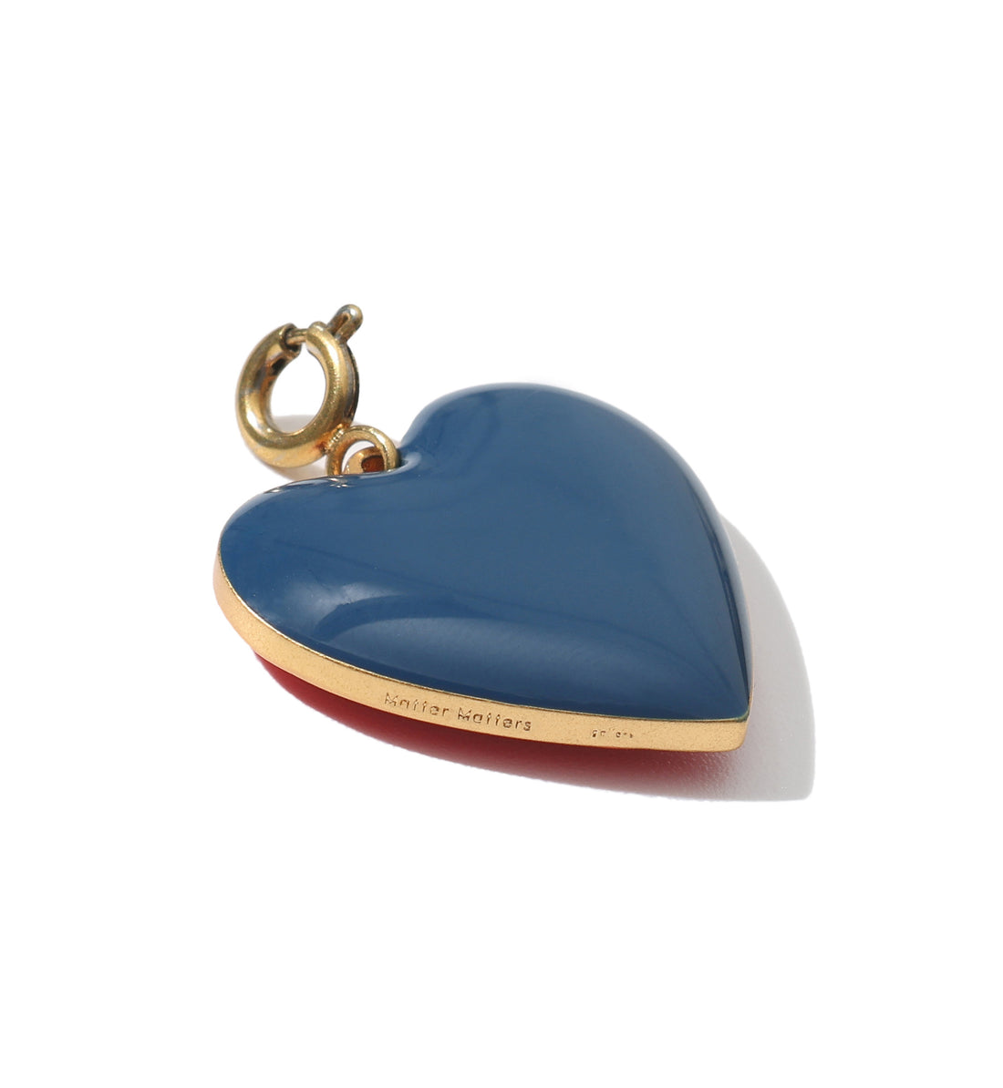 Set Your Heart Pendant • Red & Navy