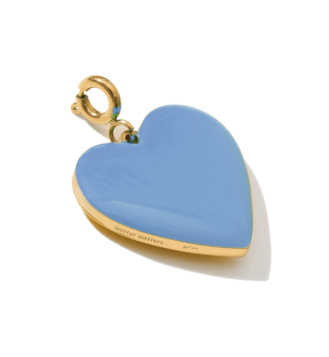 Set Your Heart Pendant • Sky Blue & White