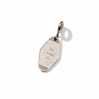 'Yes, I mean no' Key Tag Pendant • Steel