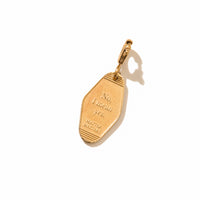'Yes, I mean no' Key Tag Pendant • Gold