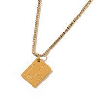 Unlimited Funds Credit Card Necklace • Gold