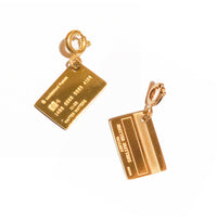 Unlimited Funds Credit Card Pendant • Gold