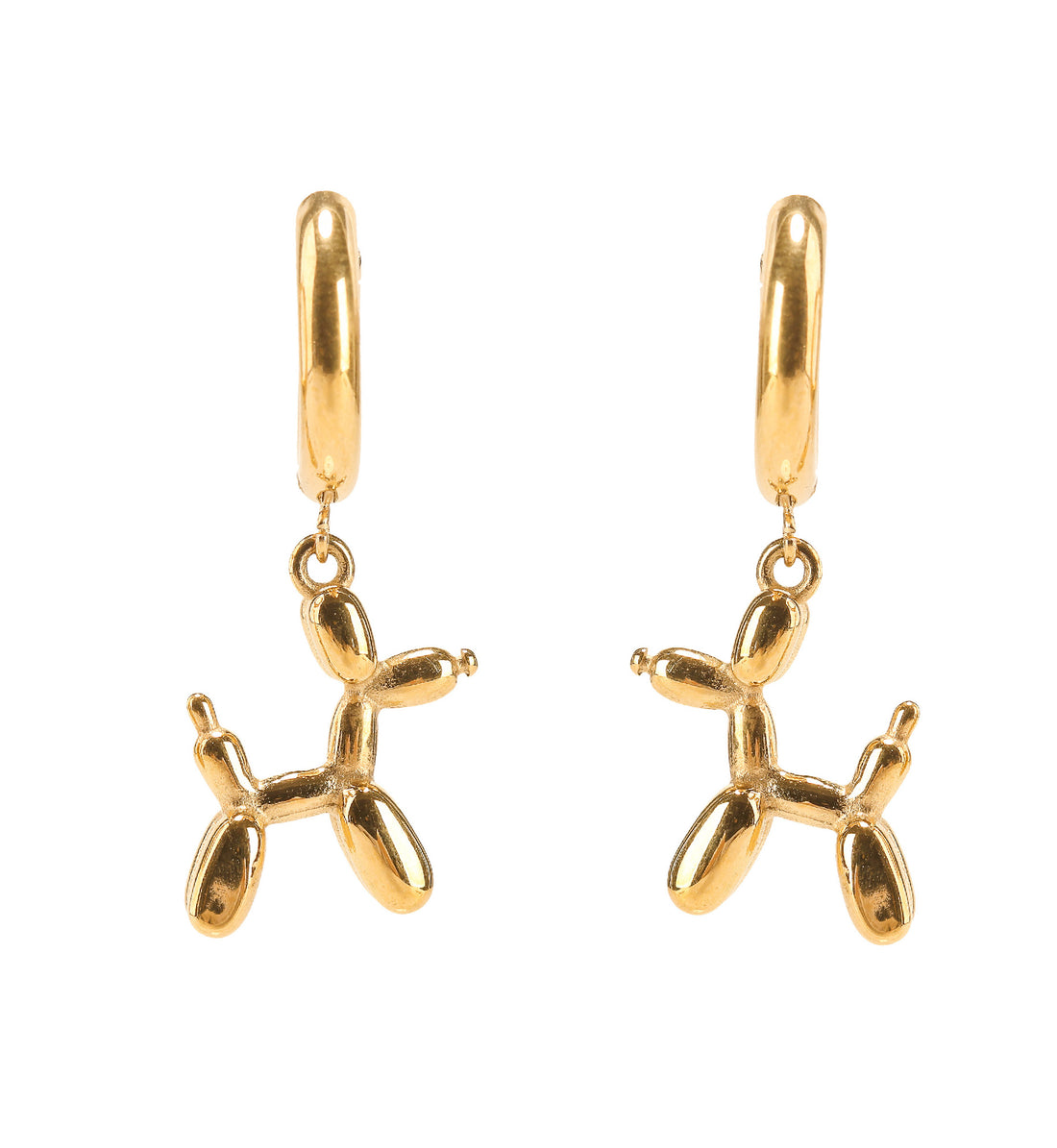Jeff Balloon Dog Hoops • Gold