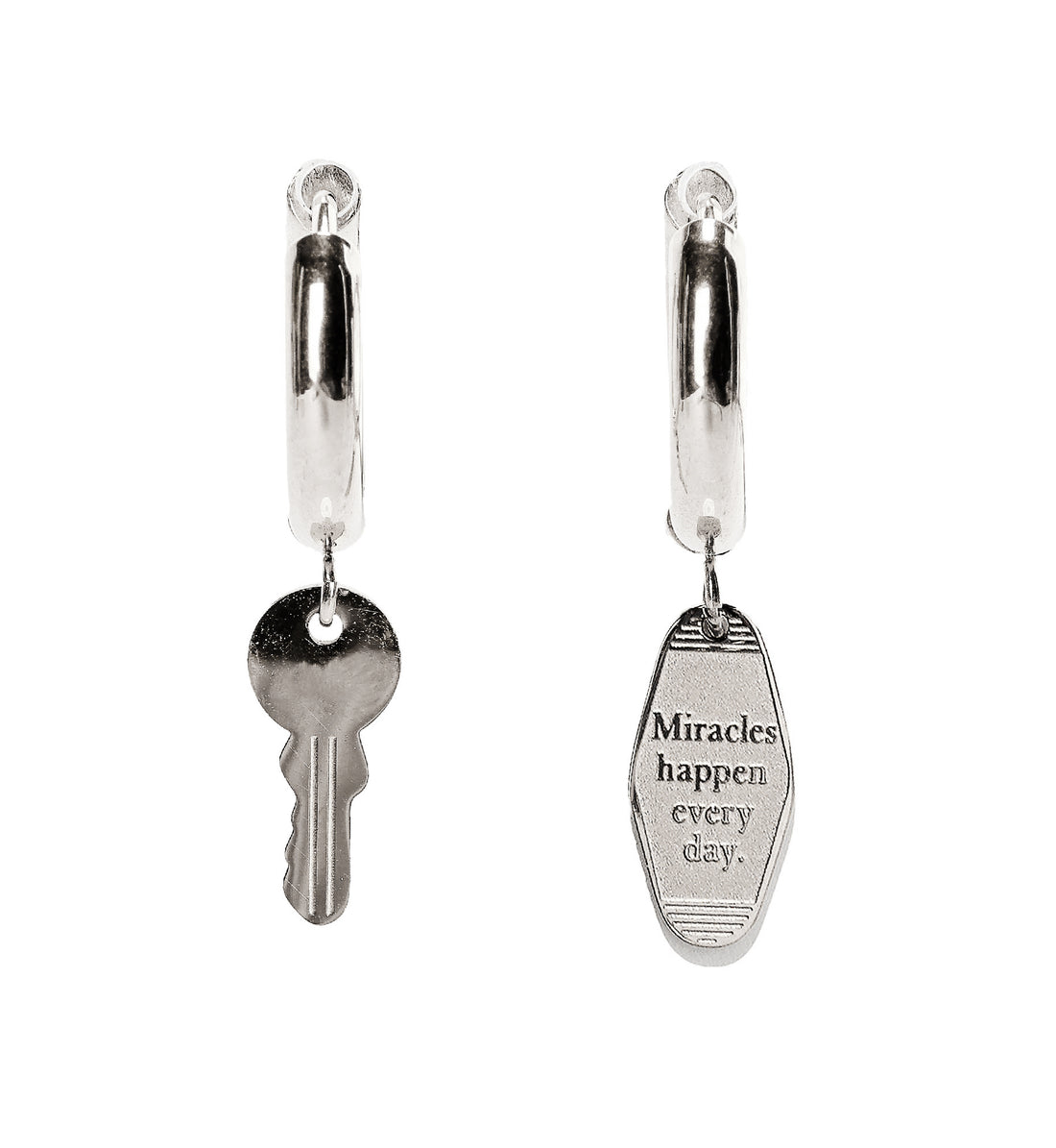 Vacation Key Tag Hoops • Steel
