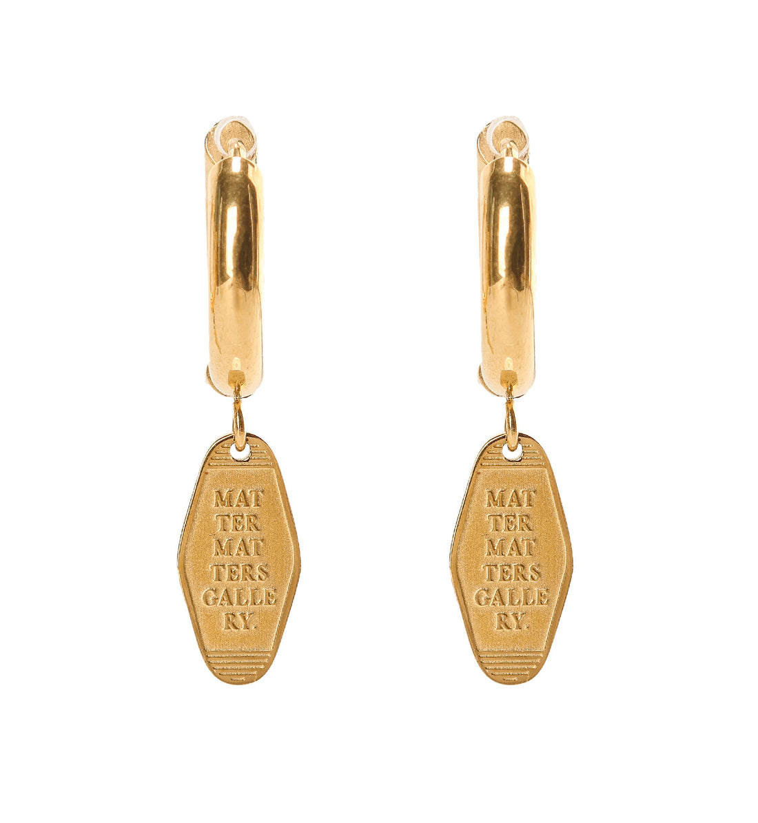 Check in Motel Key Tag Hoops