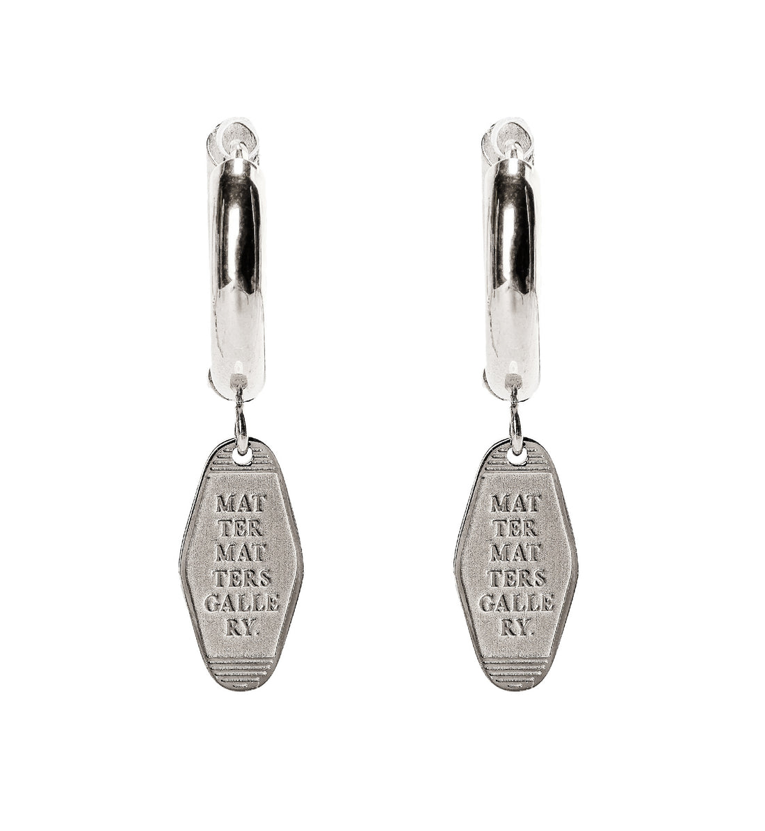 Motel Key Tag Hoops • Stainless steel