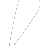 Vacation Key Tag Necklace • Black/Pink/Gold Chain