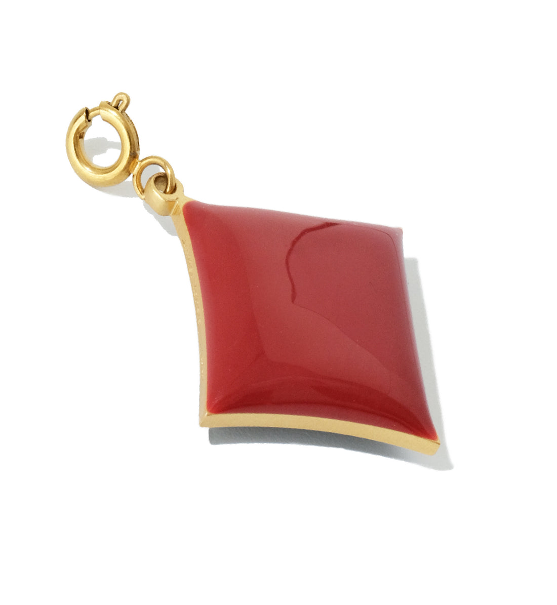 Diamond Pendant • Black & Maroon