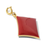 Diamond Pendant • Black & Maroon