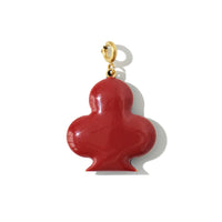 Luck Pendant • Black & Maroon