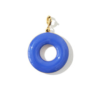 Donut Pendant • Royal Blue & Spring Lilac