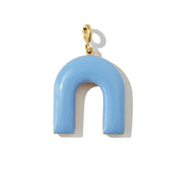 Mountain Pendant • Forget-Me-Not & Orange