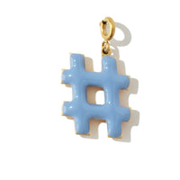 Hashtag Pendant • Forget-Me-Not & Orange