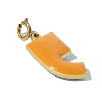 Pause Pendant • Forget-Me-Not & Orange