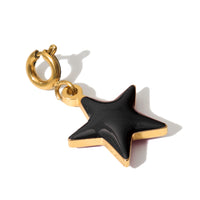 Shining Star Pendant • Black & Cream