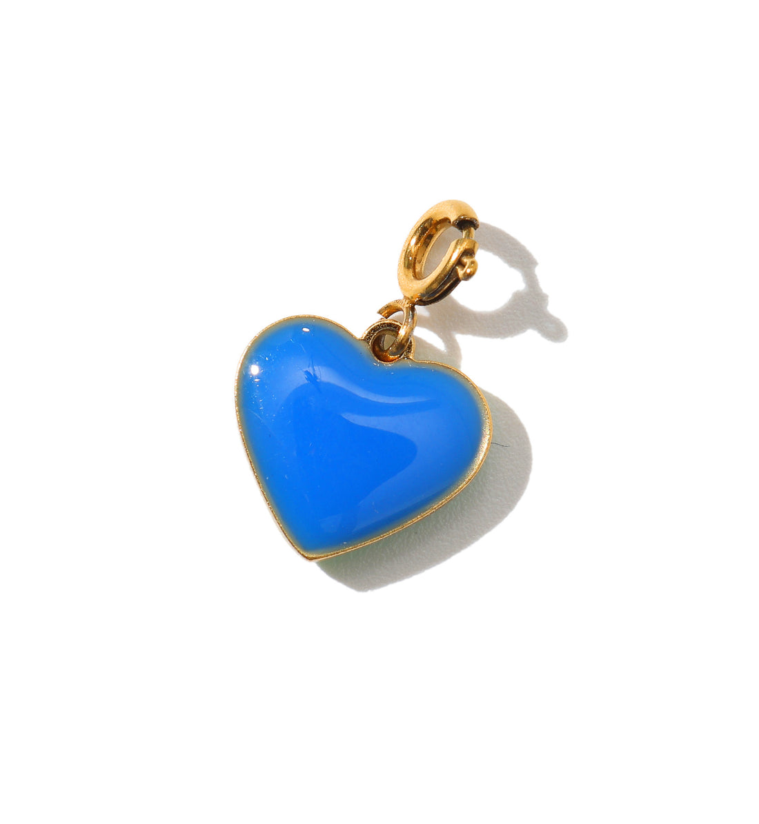 Humble Heart Pendant • Cobalt & Bright Green