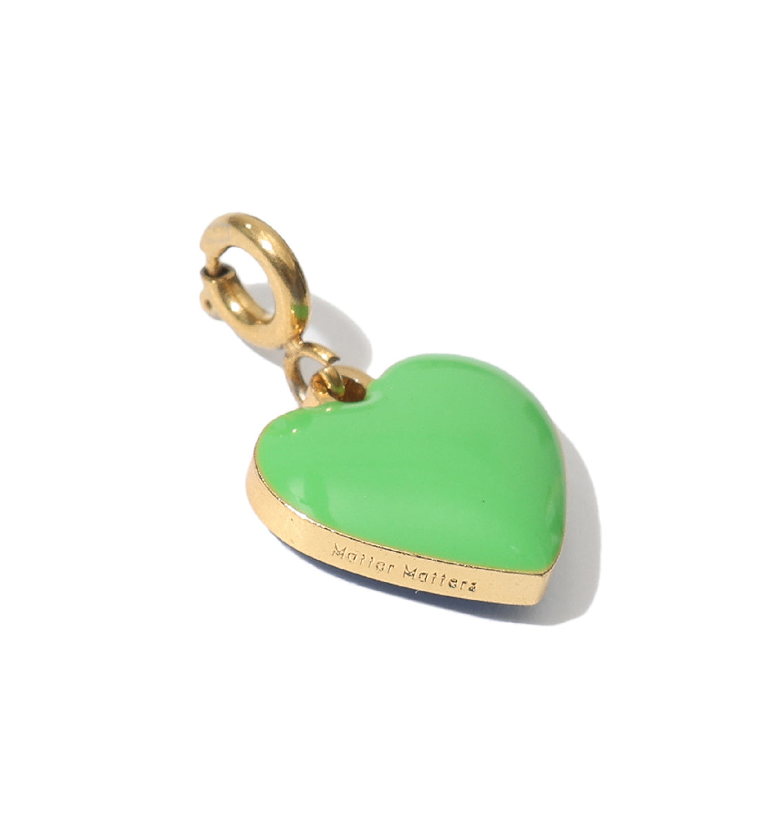 Humble Heart Pendant • Cobalt & Bright Green