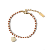 Humble Heart / Bracelet • Black & Cream