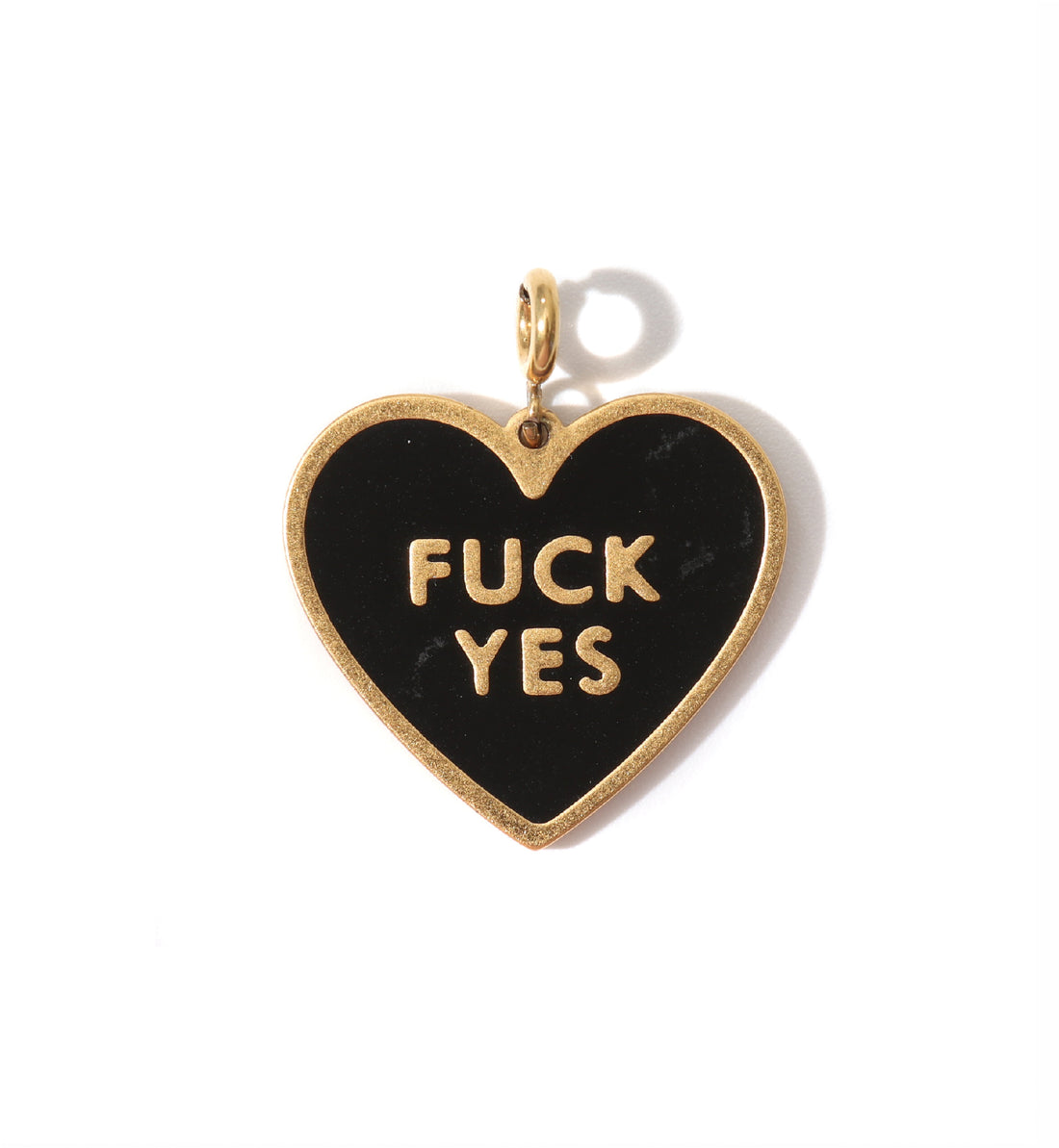 Fuck Yes Pendant • Black / Reversible