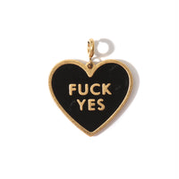 Fuck Yes Pendant • Black / Reversible