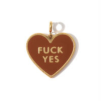 Fuck Yes Pendant • Brown / Reversible
