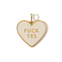 Fuck Yes Pendant • Cream / Reversible