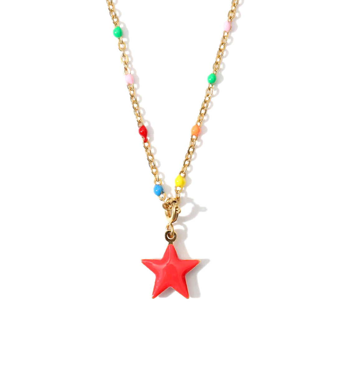Shining Star Pendant • Red & Pink
