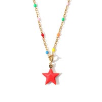 Shining Star Pendant • Red & Pink