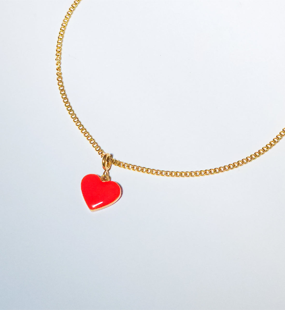Humble Heart Pendant • Red & Pink