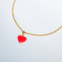 Humble Heart Pendant • Red & Pink