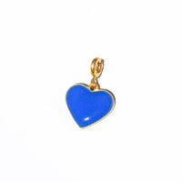 Humble Heart Pendant • Cobalt & Bright Green
