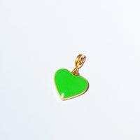 Humble Heart Pendant • Cobalt & Bright Green