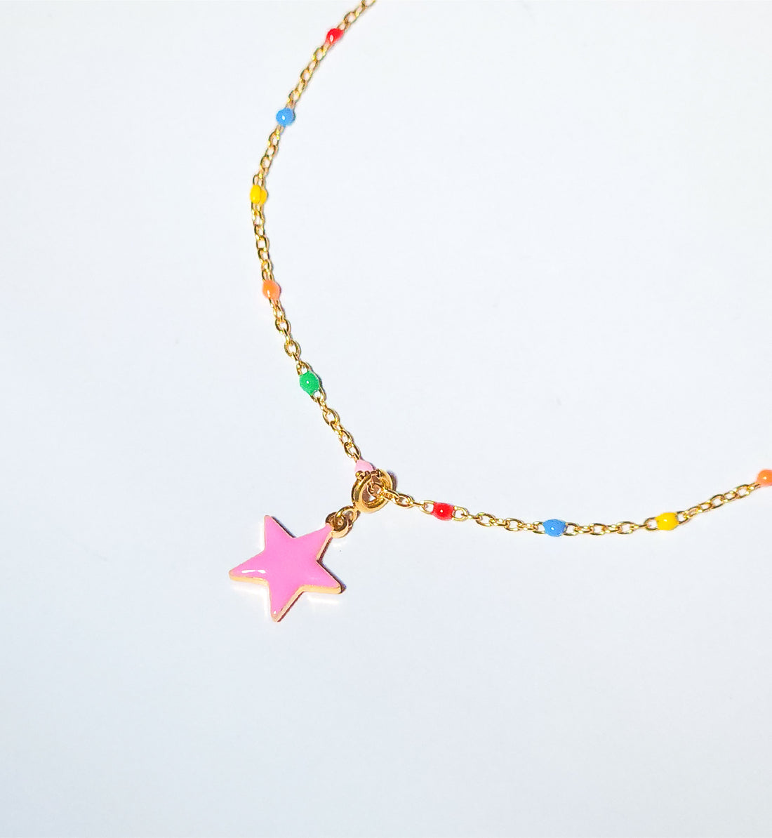 Shining Star Pendant • Red & Pink