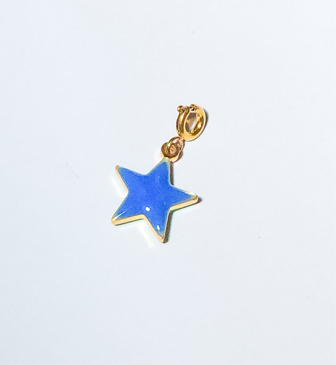 Shining Star Pendant • Cobalt & Bright Green