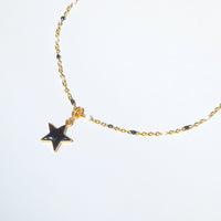 Shining Star Pendant • Black & Cream