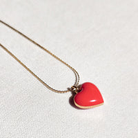 Humble Heart Necklace • Red & Pink