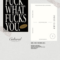 CLS Postcard • Fuck What Fucks You (Black)