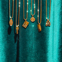 Hello Hair Comb Necklace • Gold