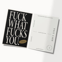 CLS Postcard • Fuck What Fucks You (Black)