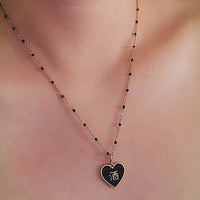 Speak Your Heart/ 酒/鬼 Alcohol/Ghost Necklace • Black