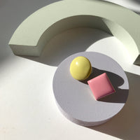 Circle Studs • Lemon Sorbet