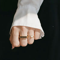 Fuck what fucks you • Gold Signet Ring