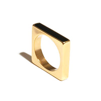 Bar Square Ring • Black
