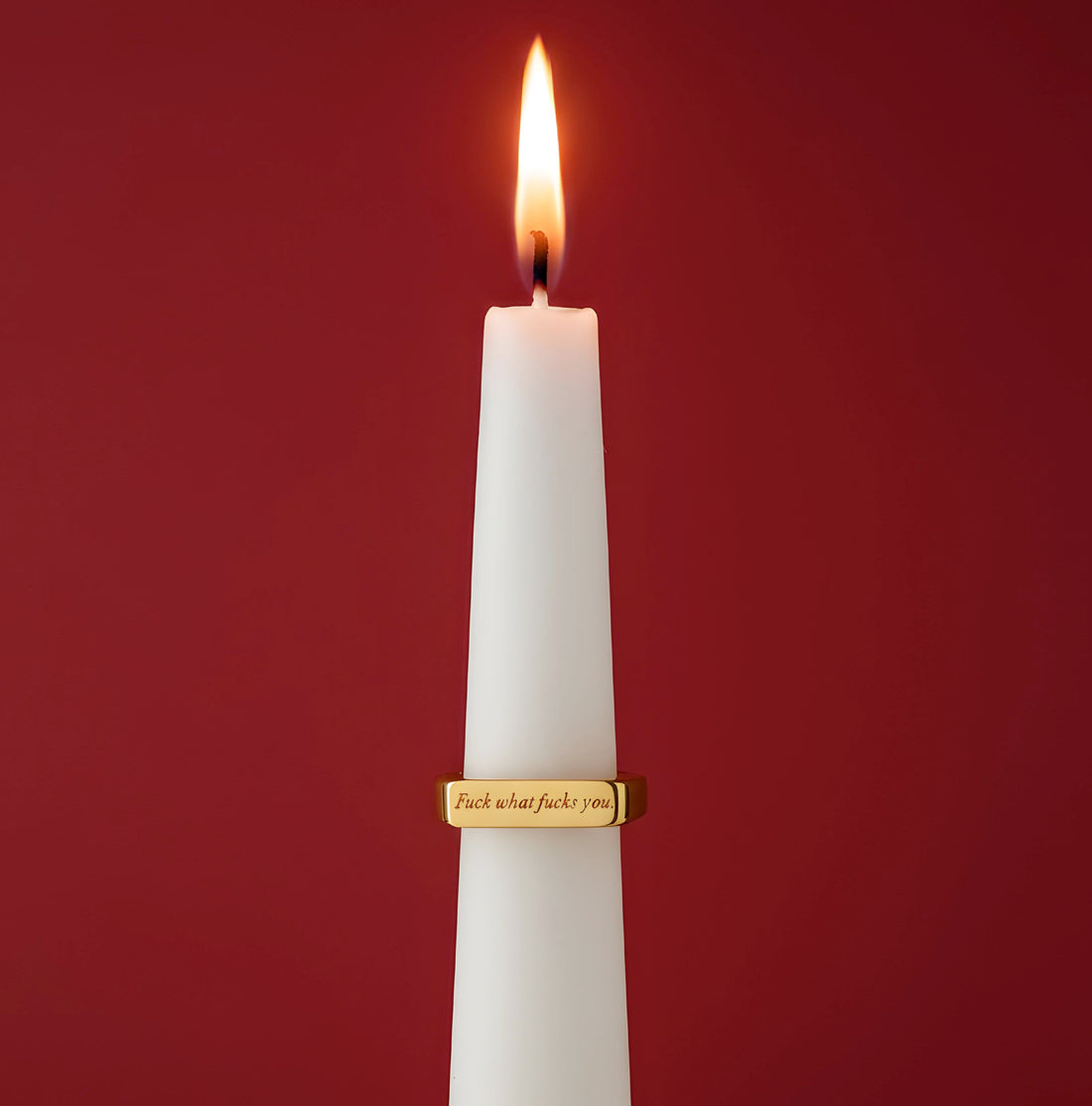 Fuck what fucks you • Gold Signet Ring