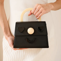 The Hopeless Romantic Bag with Strap • Black